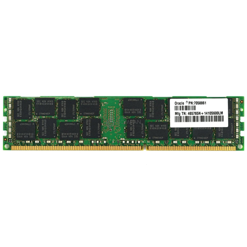 7058861 SUN ORACLE 16GB 2RX4 PC3L 12800R 1600MHZ MEMORY