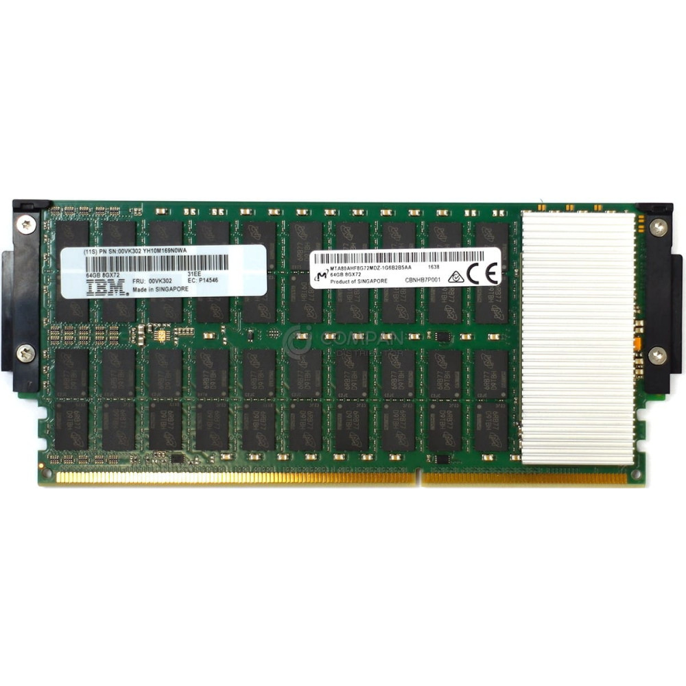 00VK302 IBM DDR4 64GB 8GX72 PC4-12800 1600MHZ CDIMM FOR S822 POWER8