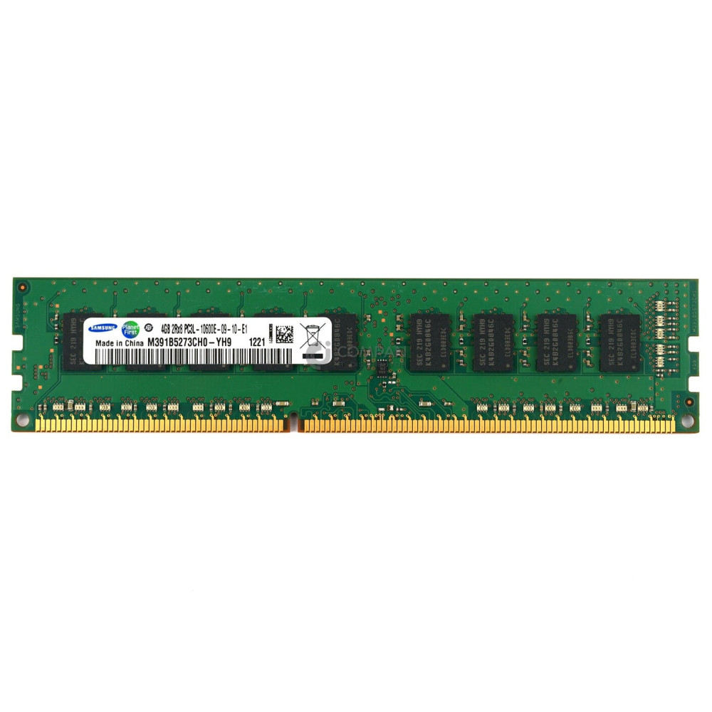 M391B5273CH0-YH9 SAMSUNG MEMORY DDR3 4GB 2RX8 PC3L-10600 1333MHZ UDIMM CL9