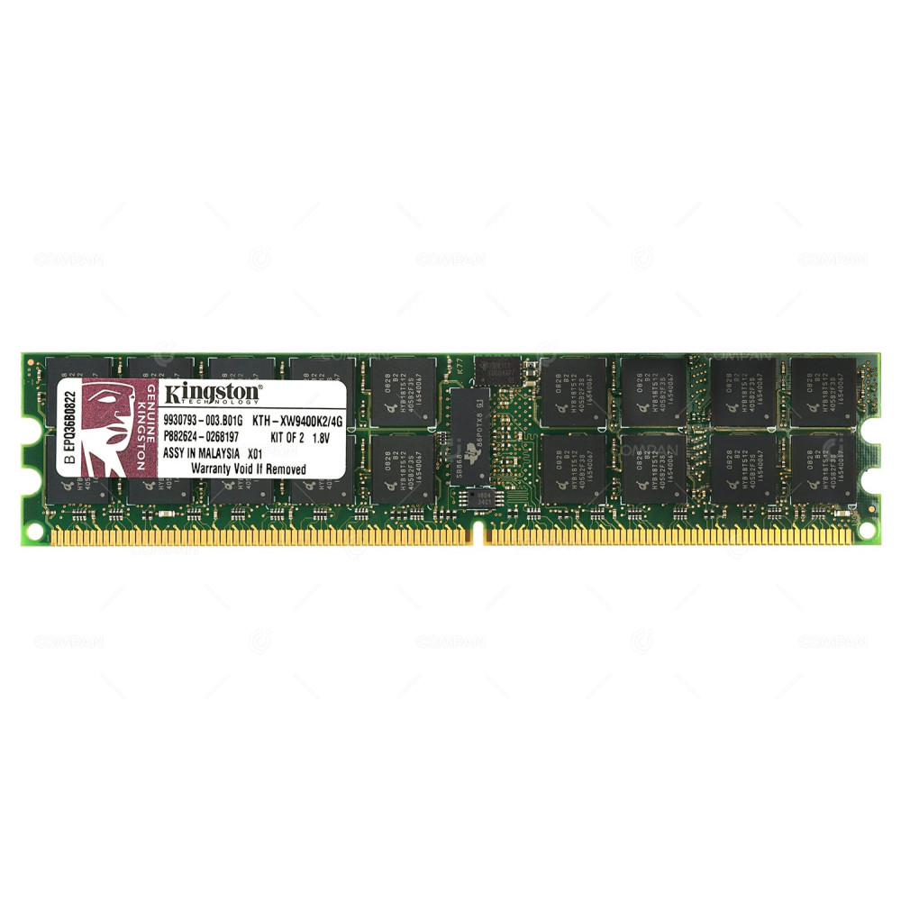 KTH-XW9400K2-4G KINGSTON MEMORY 2GB 2RX4 PC2 5300R DDR2 KTH-XW9400K2/4G