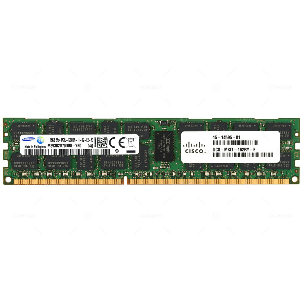 15-14595-01 CISCO MEMORY 16GB 2RX4 PC3L 12800R RDIMM DDR3