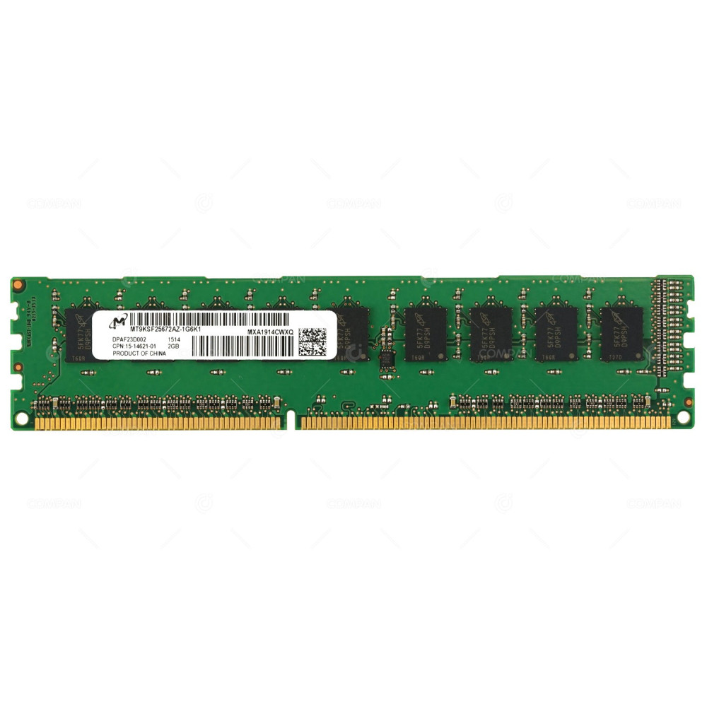 15-14621-01 CISCO MEMORY 2GB 1RX8 PC3L 12800E UDIMM DDR3 MT9KSF25672AZ-1G6K1