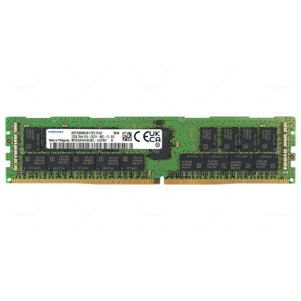 M393A4K40CB2-CVF SAMSUNG DDR4 32GB 2RX4 PC4-23400 2933MHZ RDIMM CAS 21-21-21