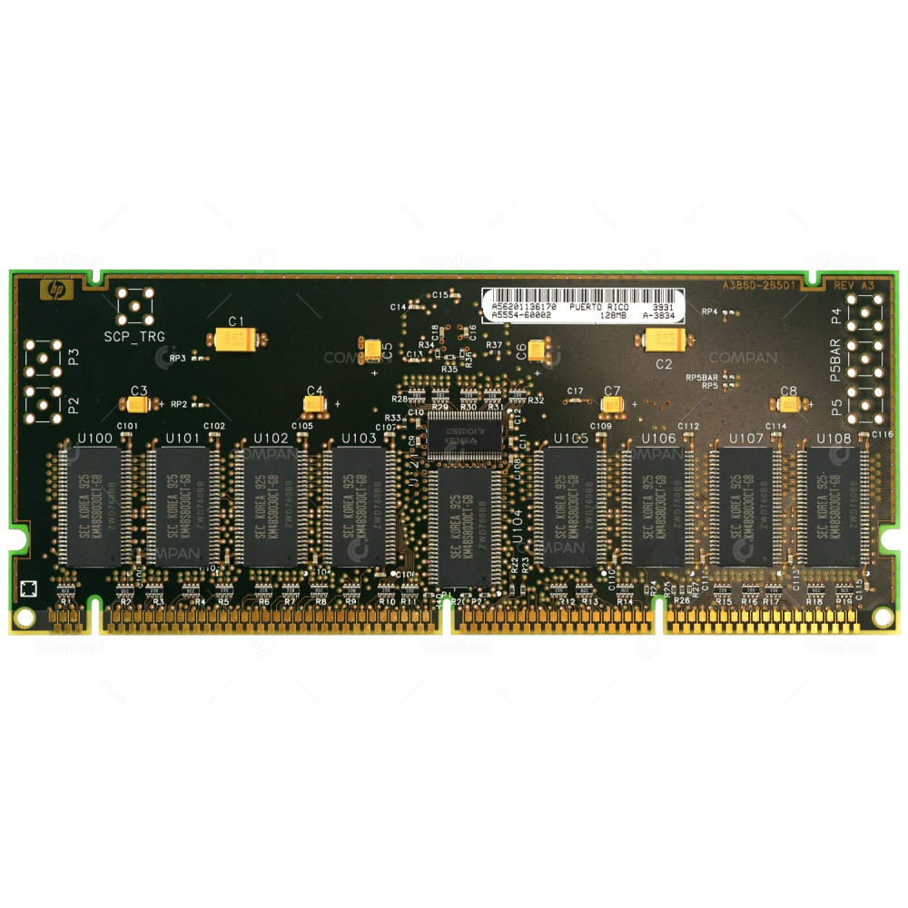 A5554-60002 HP MEMORY MODULE 128MB ECC DIMM SDRAM HIGH DENSITY L-CLASS A-3834, A3860-26501