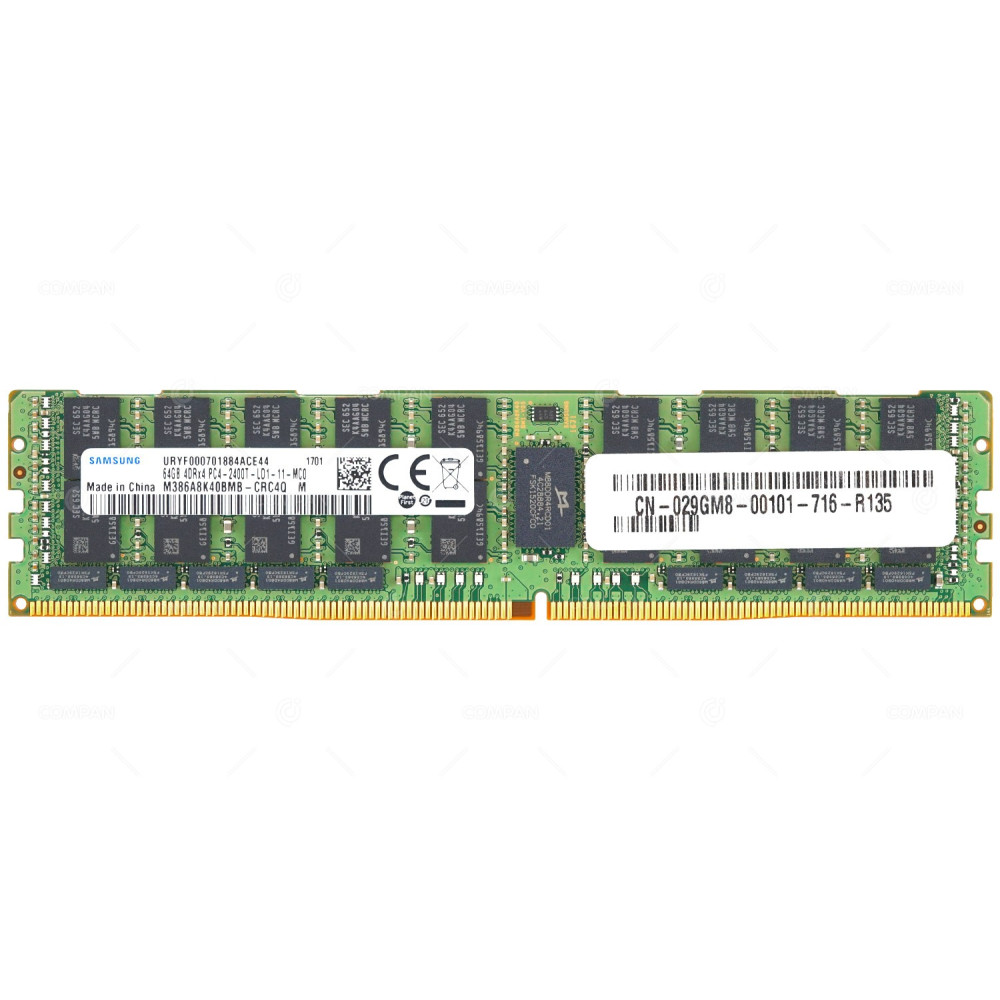 29GM8 DELL MEMORY 64GB 4DRX4 PC4 2400T ECC LOAD REDUCED LRDIMM DDR4 19200T