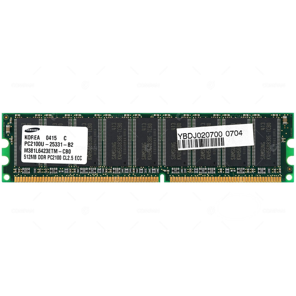M381L6423ETM-CB0 SAMSUNG 512MB DDR2 266MHZ PC2-2100 CL2.5 ECC MEMORY -