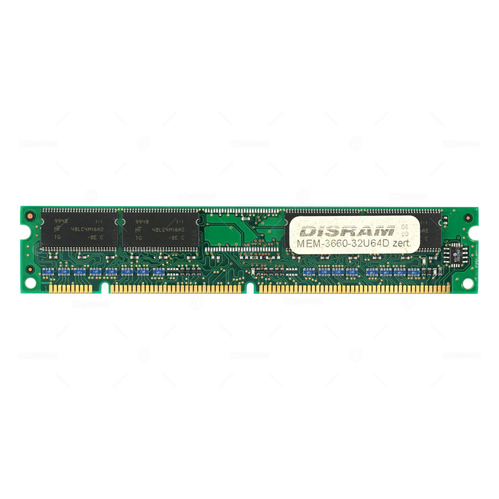 MEM-3660-32U64D DISRAM MEMORY 32MB PC100 100MHZ 168 PIN SDRAM MT4LSDT464AG-10EC5