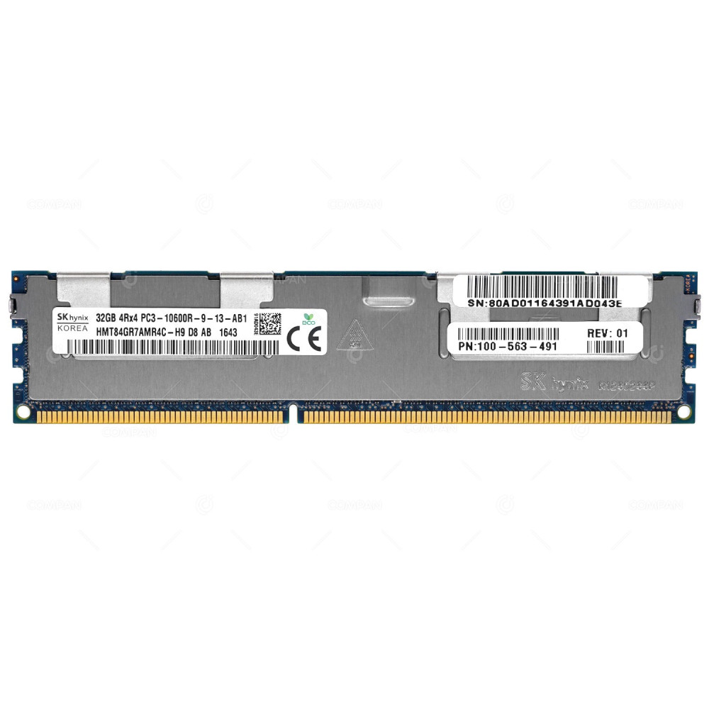 100-563-491 EMC DDR3 32GB 4RX4 PC3-10600 1333MHZ RDIMM FOR VMAX 100K