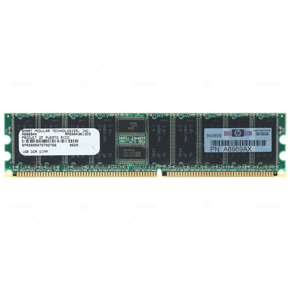 A6969AX HP 1GB PC2100 DDR1 266MHZ REGISTERED ECC MEMORY RP60043613D3