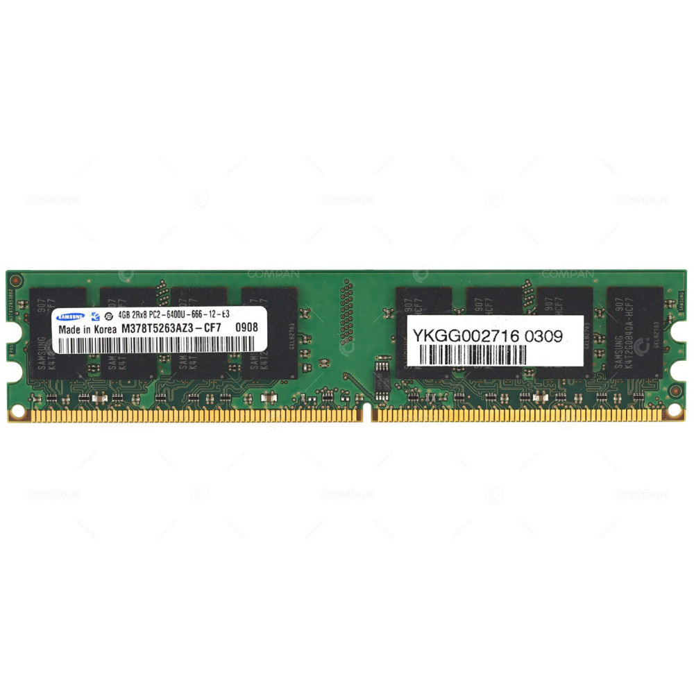 M378T5263AZ3-CF7  samsung 4GB 2Rx8 PC2 6400U 800MHZ MEMORY