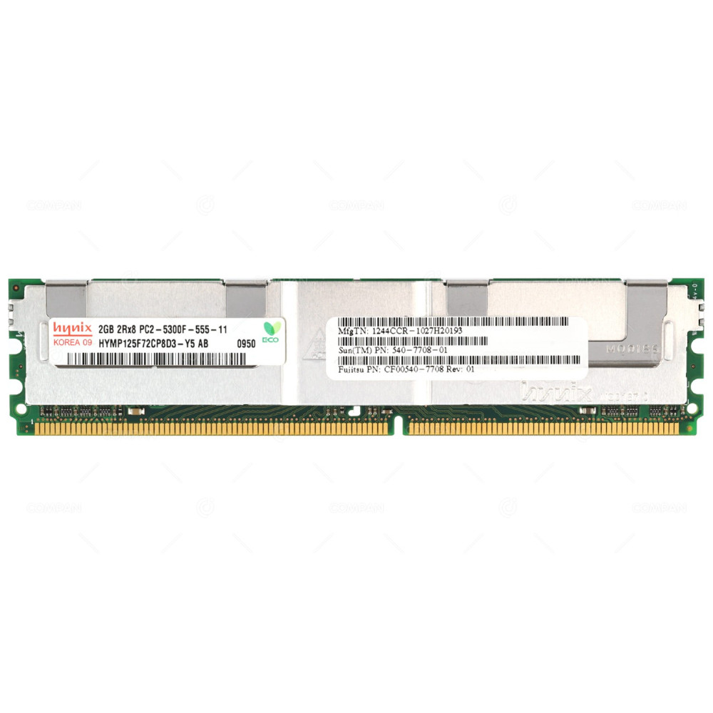 540-7708-01 SUN DDR2 MEMORY 2GB 667MHz 2RX8 PC2 5300F