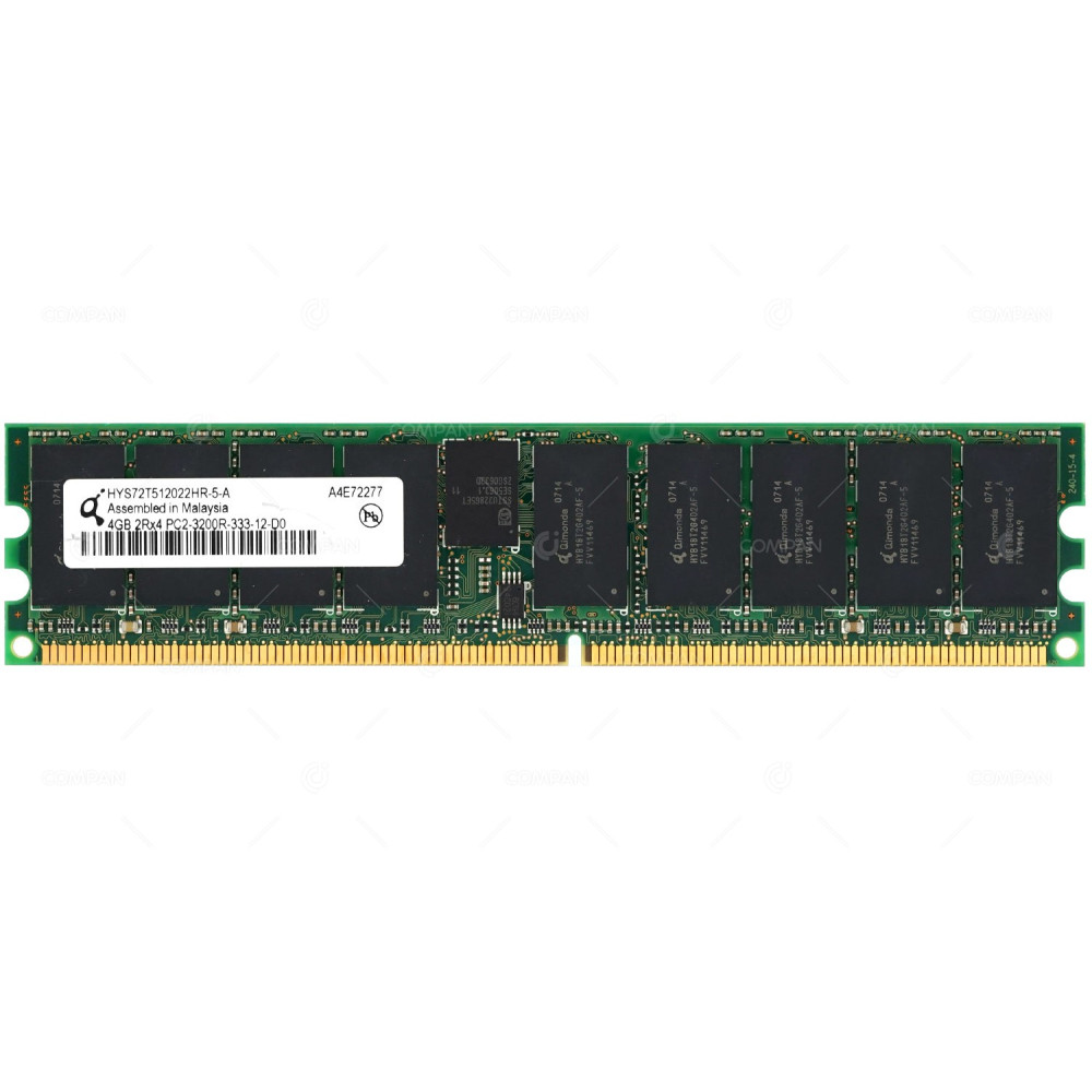 HYS72T512022HR-5-A QIMONDA DDR2 MEMORY 400 MHz 4GB 2RX4 PC2-3200R