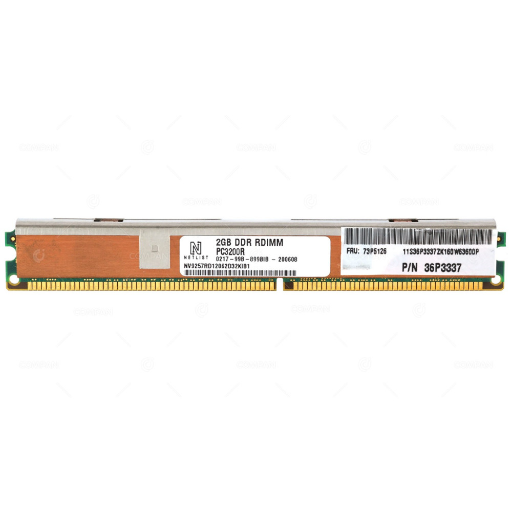 73P5126  IBM MEMORY 2GB DDR RDIMM PC 3200R LOW PROFILE