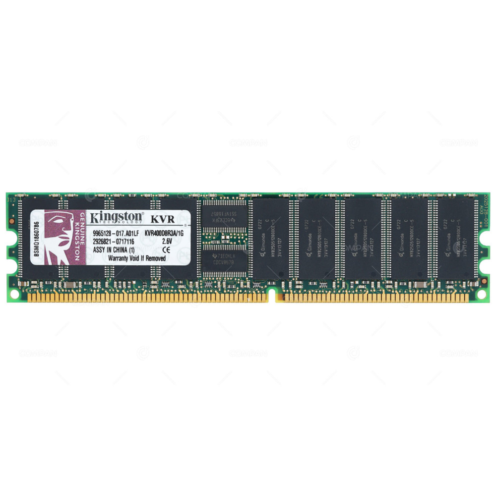 KVR400D8R3A-1G  KINGSTON MEMORY 1GB PC 3200 ECC DDR