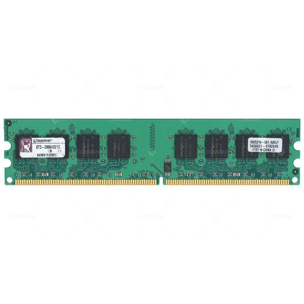 KTD-DM8400-1G  KINGSTON MEMORY 1GB PC2 3200U DDR2