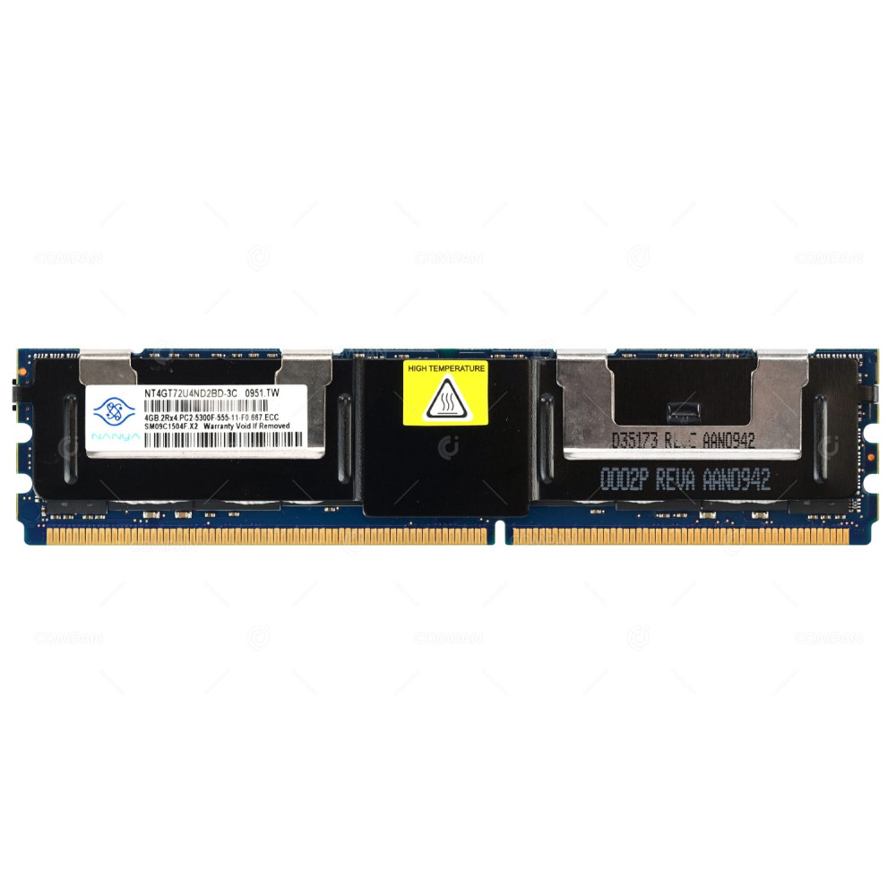 NT4GT72U4ND2BD-3C  MEMORY 4GB 2RX4 PC2 5300F DDR2