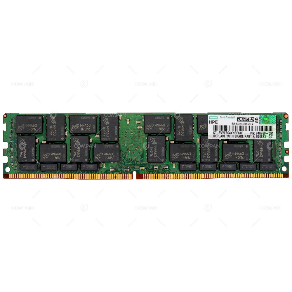 840760-091 HPE DDR4 128GB PC4-21333V-L 2666MHZ LRDIMM