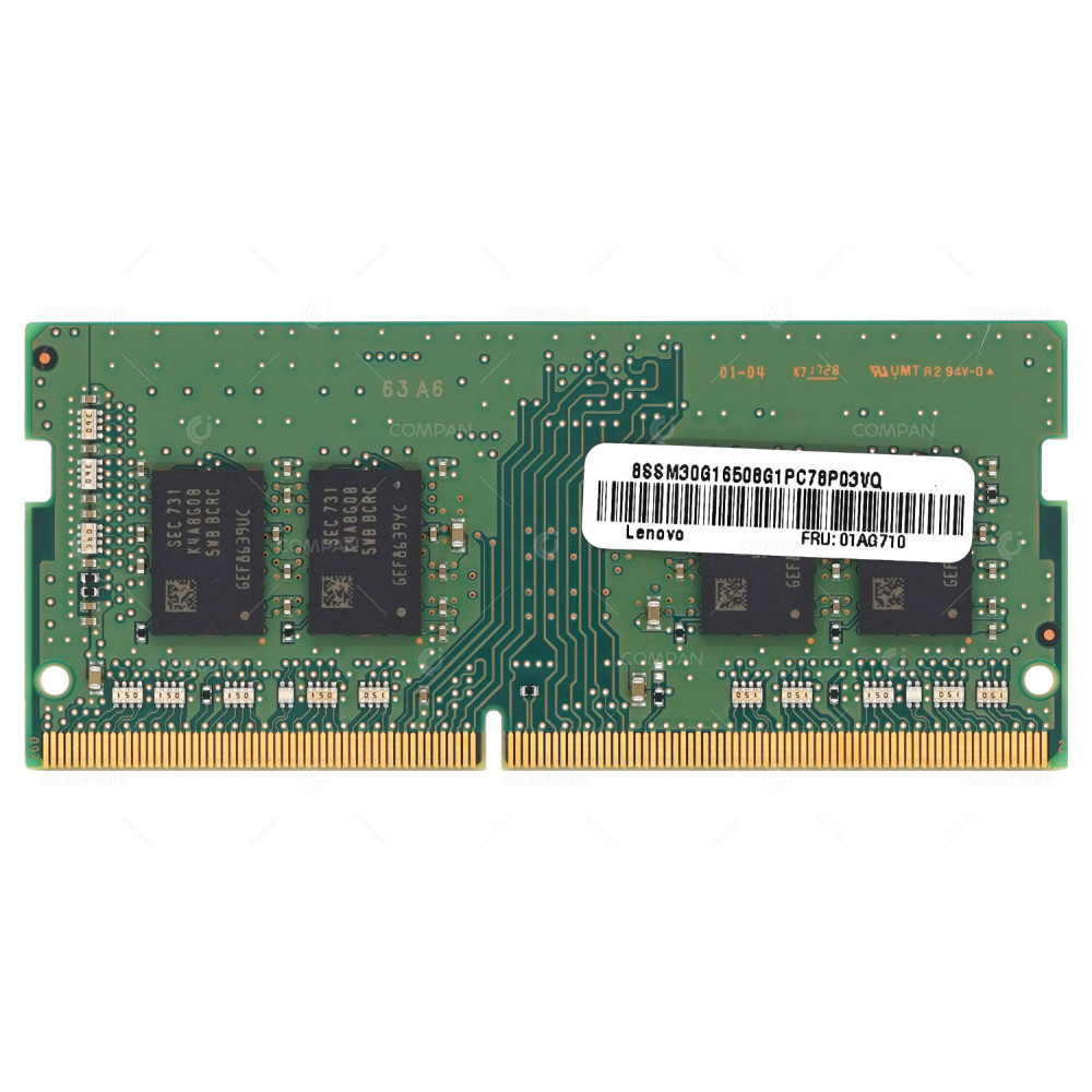 01AG710 IBM MEMORY 8GB 1RX8 PC4 2400T DDR4 19200T FOR LAPTOPS M471A1K43BB1-CRC