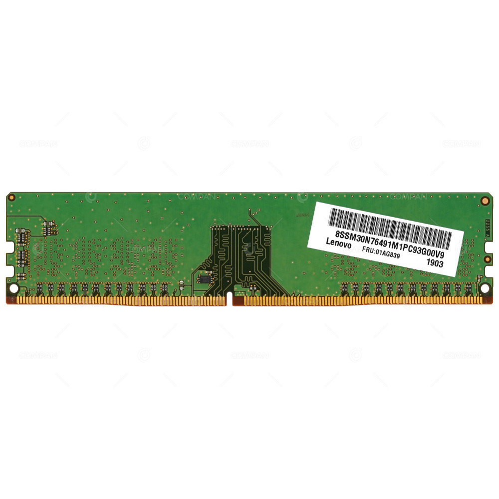 01AG839 LENOVO 8GB 1RX8 PC4-2666V DDR4 2666MHZ NON ECC UNBUFFERED UDIMM MEMORY MTA8ATF1G64AZ-2G6E1