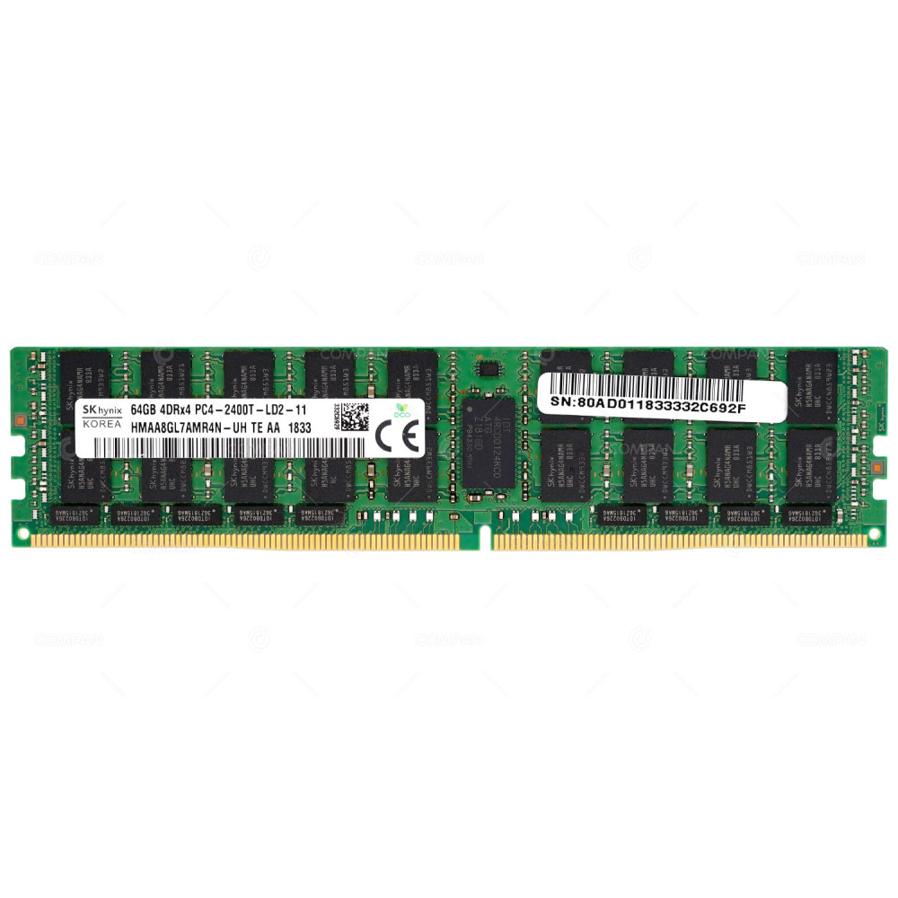 100-572-066-00 2400T EMC DDR4 64GB 4DRX4 PC4-19200 2400MHz LRDIMM CL17