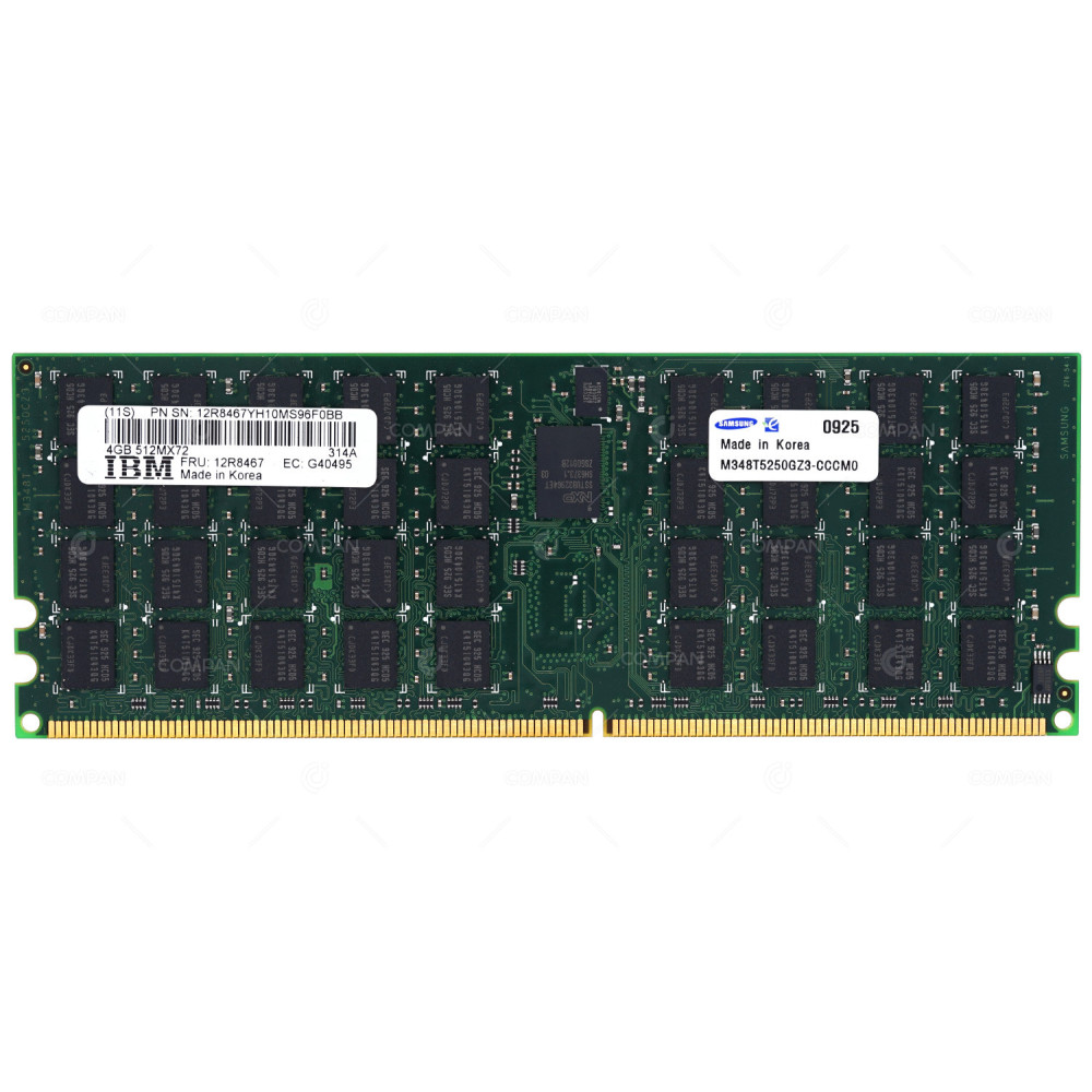 12R8467 IBM 4GB 512MX72 DDR2-400MHZ MEMORY FOR PSERIES P6 -