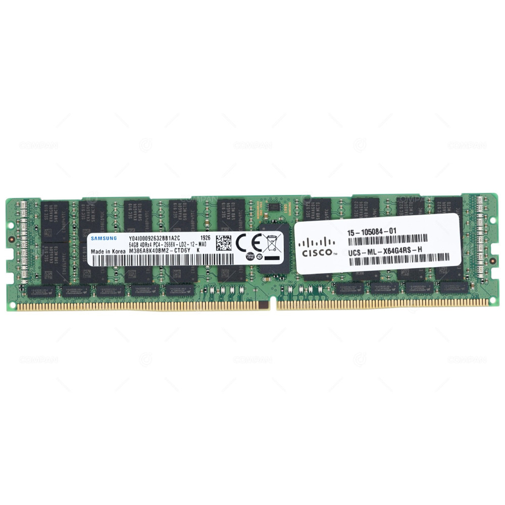 15-105084-01 CISCO DDR4 64GB 4DRX4 PC4-21333 2666MHZ LRDIMM