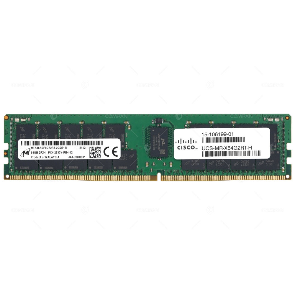 15-106199-01 CISCO DDR4 64GB 2RX8 PC4-23466 2933MHZ RDIMM