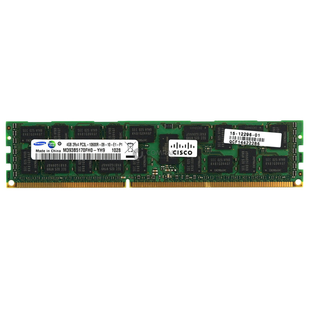 15-12296-01 CISCO MEMORY 4GB 2RX4 PC3L 10600R DDR3 15-12296-01 M393B5170FH0-YH9 M393B5170FH0-YH9