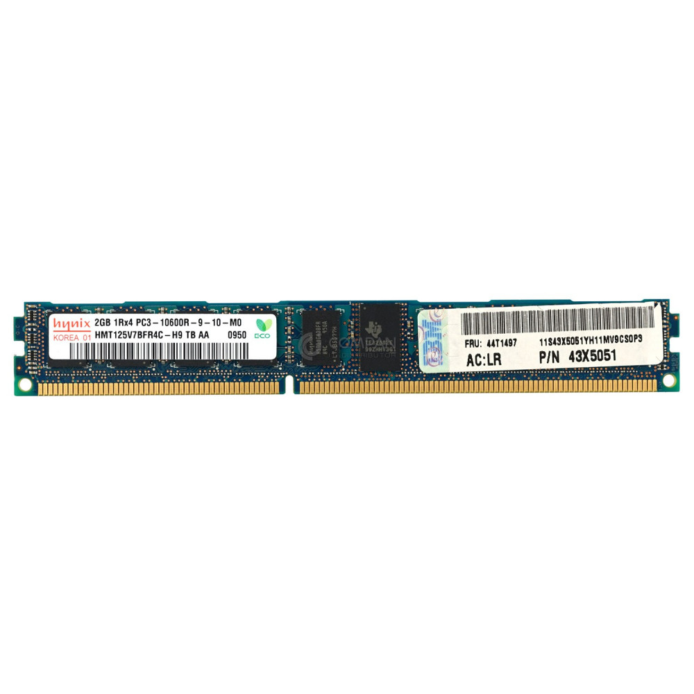 44T1497 IBM MEMORY 2GB 1RX4 PC3-10600R DDR3 44T1497 43X5051 43X5051