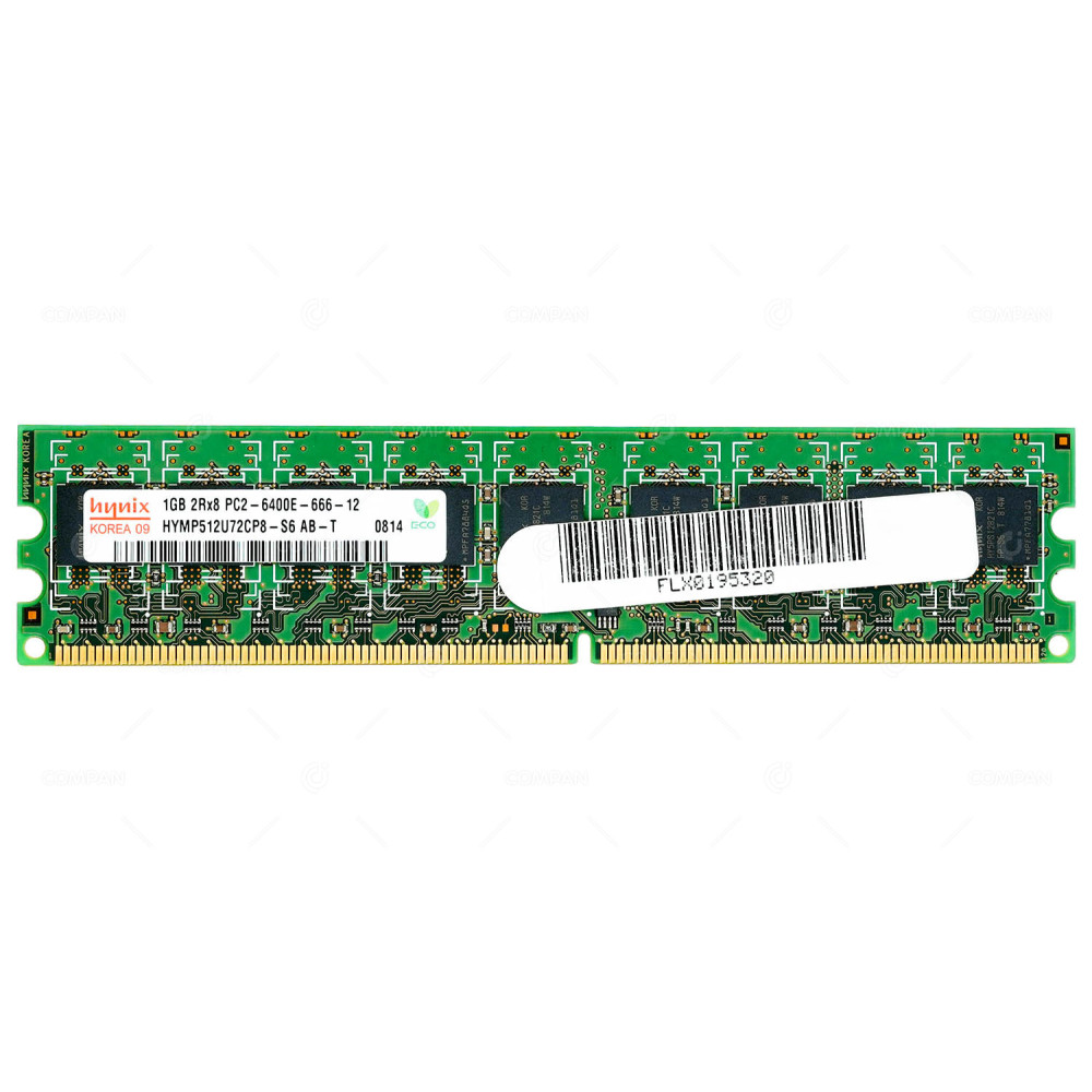 459340-001 HP MEMORY 1GB 2RX8 PC2 6400E DDR2 HYMP512U72CP8-S6