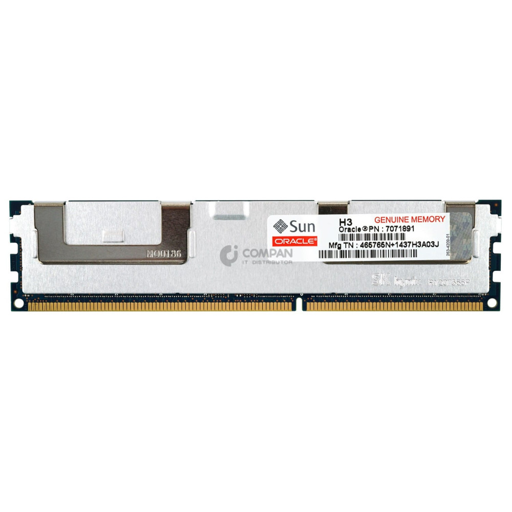 7071891 ORACLE SUN MEMORY 32GB 4RX4 PC3L 12800L DDR3 7071891 HMT84GL7AMR4A-PB HMT84GL7AMR4A-PB