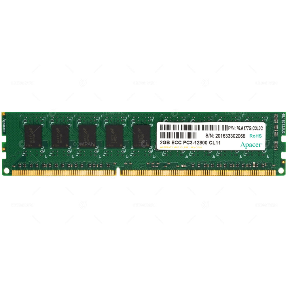 76.A177G.C3L0C APACER 2GB (1X2GB) PC3-12800 CL11 SERVER MEMORY -