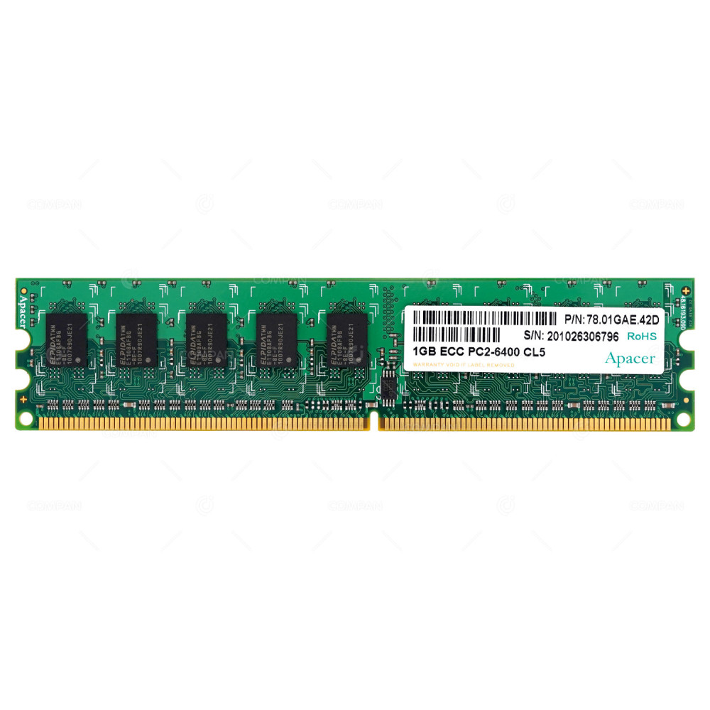 78.01GAE.42D EMC APACER 1GB PC2-6400  MEMORY -