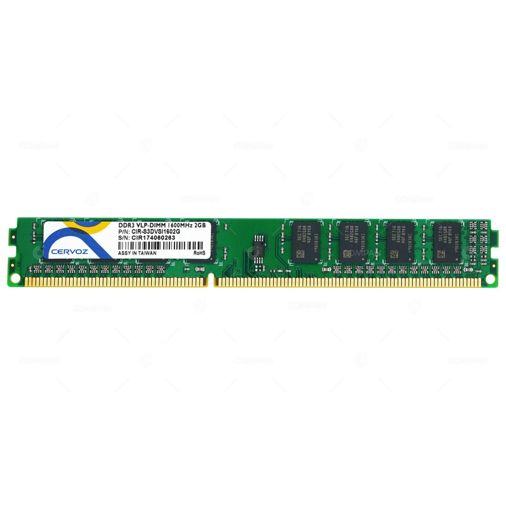 CIR-S3DVSI1602G CERVOZ MEMORY 2GB PC3 12800 DDR3 -