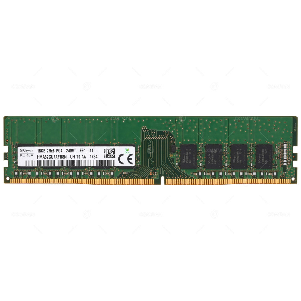 HMA82GU7AFR8N-UH HYNIX 16GB 2RX8 PC4 2400T DDR4 2400MHZ ECC UNBUFFERED UDIMM MEMORY -