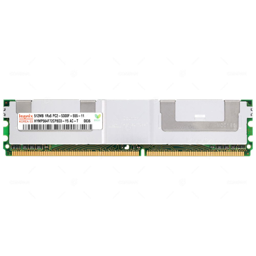 HYMP564F72CP8D3-Y5 HYNIX 512MB 1RX8 PC2-5300F DDR2 667MHZ CL5 1.8V MEMORY -