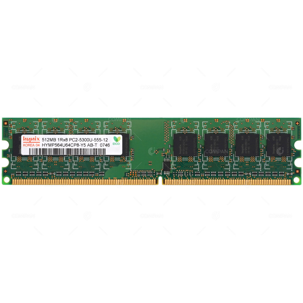 HYMP564U64CP8-Y5 HYNIX MEMORY 512MB 1RX8 PC2 5300U DDR2 -