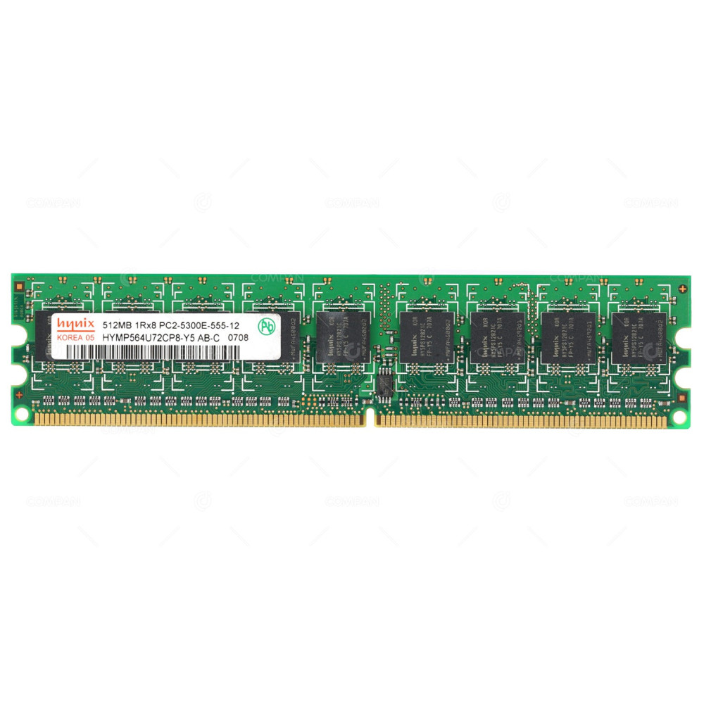 HYMP564U72CP8-Y5 HYNIX MEMORY 512MB 1RX8 PC2 5300E 667MHZ ECC 240 PIN 1.8V DDR2 -