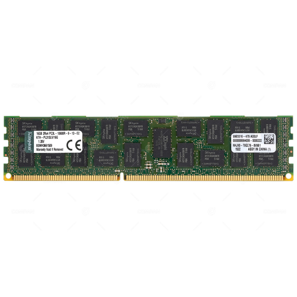 KTH-PL313LV-16G KINGSTONE MEMORY 16GB 2RX4 PC3L 10600R DDR3 KTH-PL313LV/16G, 9965516-479.A00LF