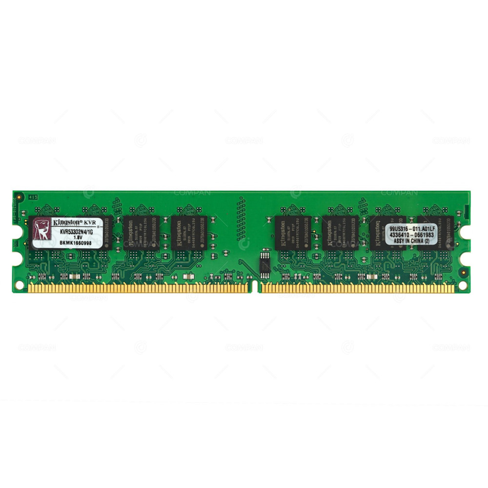 KVR533D2N4 KINGSTON MEMORY 1GB PC2 4200 533MHZ 240 PIN CL4 SDRAM DDR2 KVR533D2N4/1G, 99U5316-011.A01LF