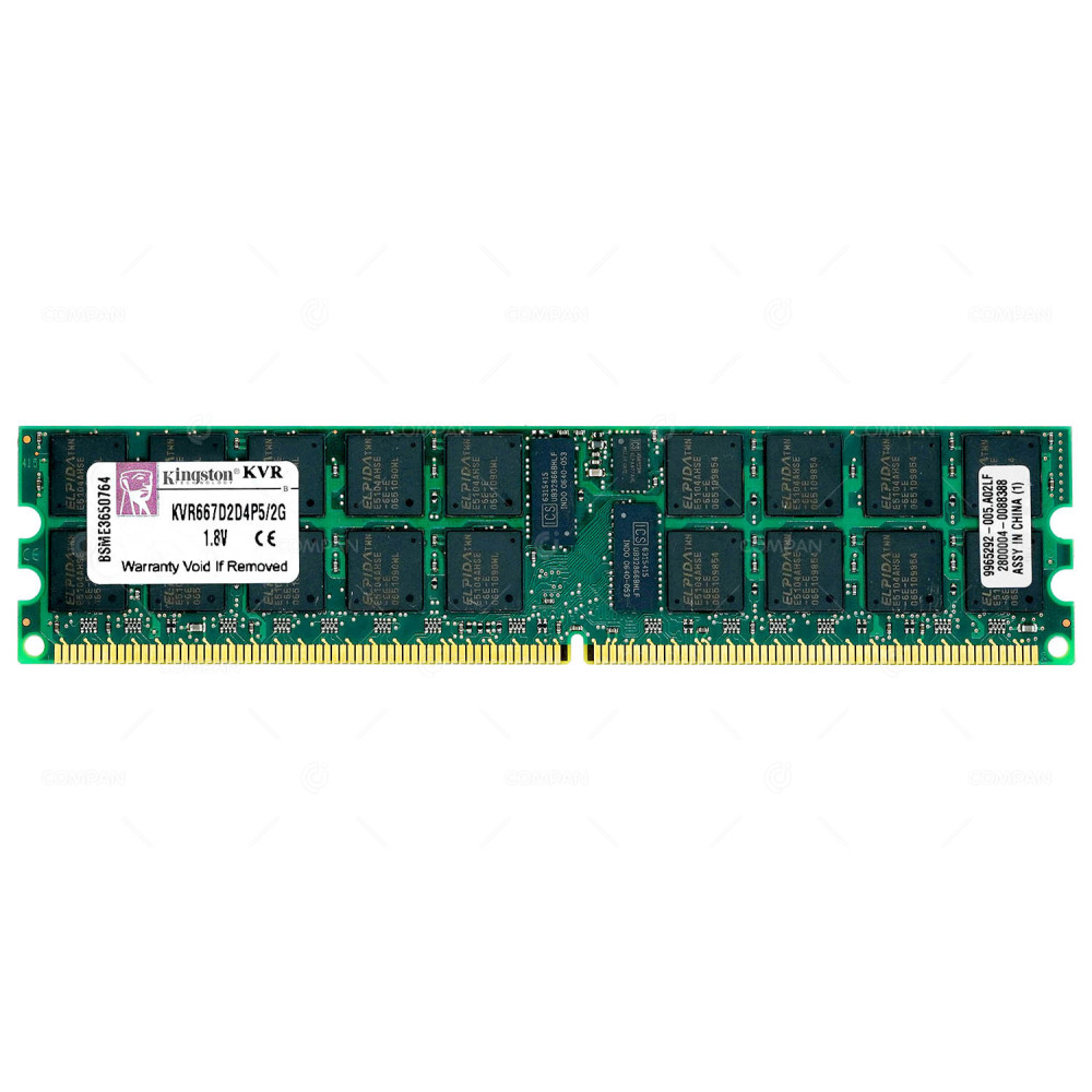KVR667D2D4P5-2G KINGSTON MEMORY 2GB ECC PC2 5300 DDR2 KVR667D2D4P5/2G