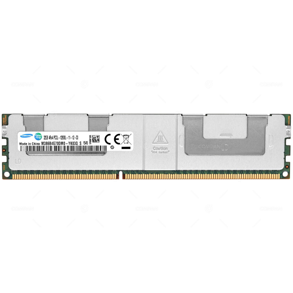 M386B4G70DM0-YK03 SAMSUNG MEMORY 32GB 4RX4 PC3L 12800L DDR3 -