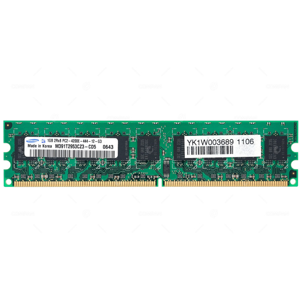 M391T2953CZ3-CD5 SAMSUNG MEMORY 1GB 2RX8 PC2 4200E DDR2 -