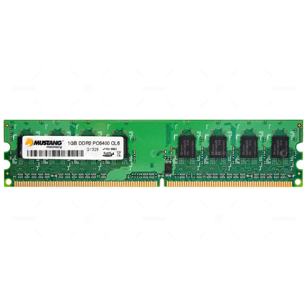 M4128648606NS MUSTANG MEMORY 1GB PC2 6400 800MHZ 240 PIN CL6 NON ECC DDR2 -