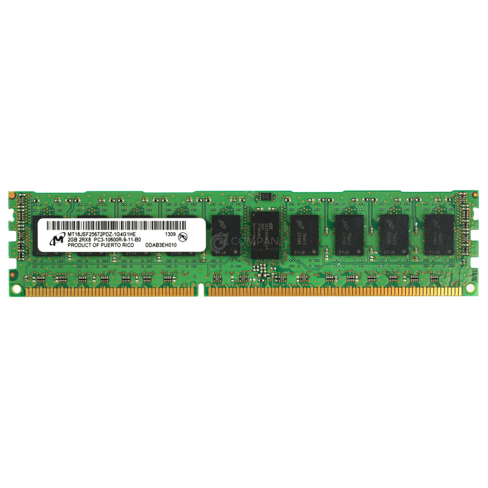 MT18JSF25672PDZ-1G4G1 MICRON MEMORY 2GB 2RX8 PC3 10600R DDR3 MT18JSF25672PDZ-1G4G1 - -