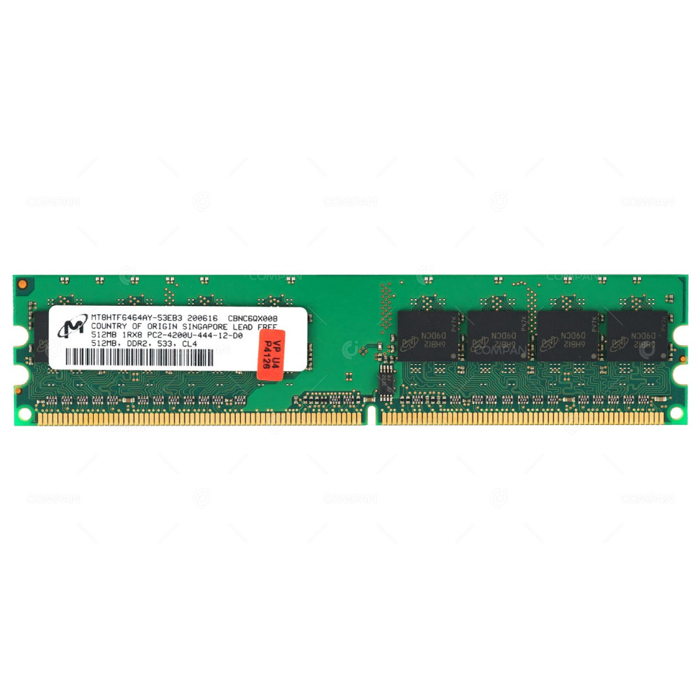 MT8HTF6464AY-53EB3 MICRON MEMORY 512MB 1RX8 PC2-4200U DDR2 533MHZ CL4 -