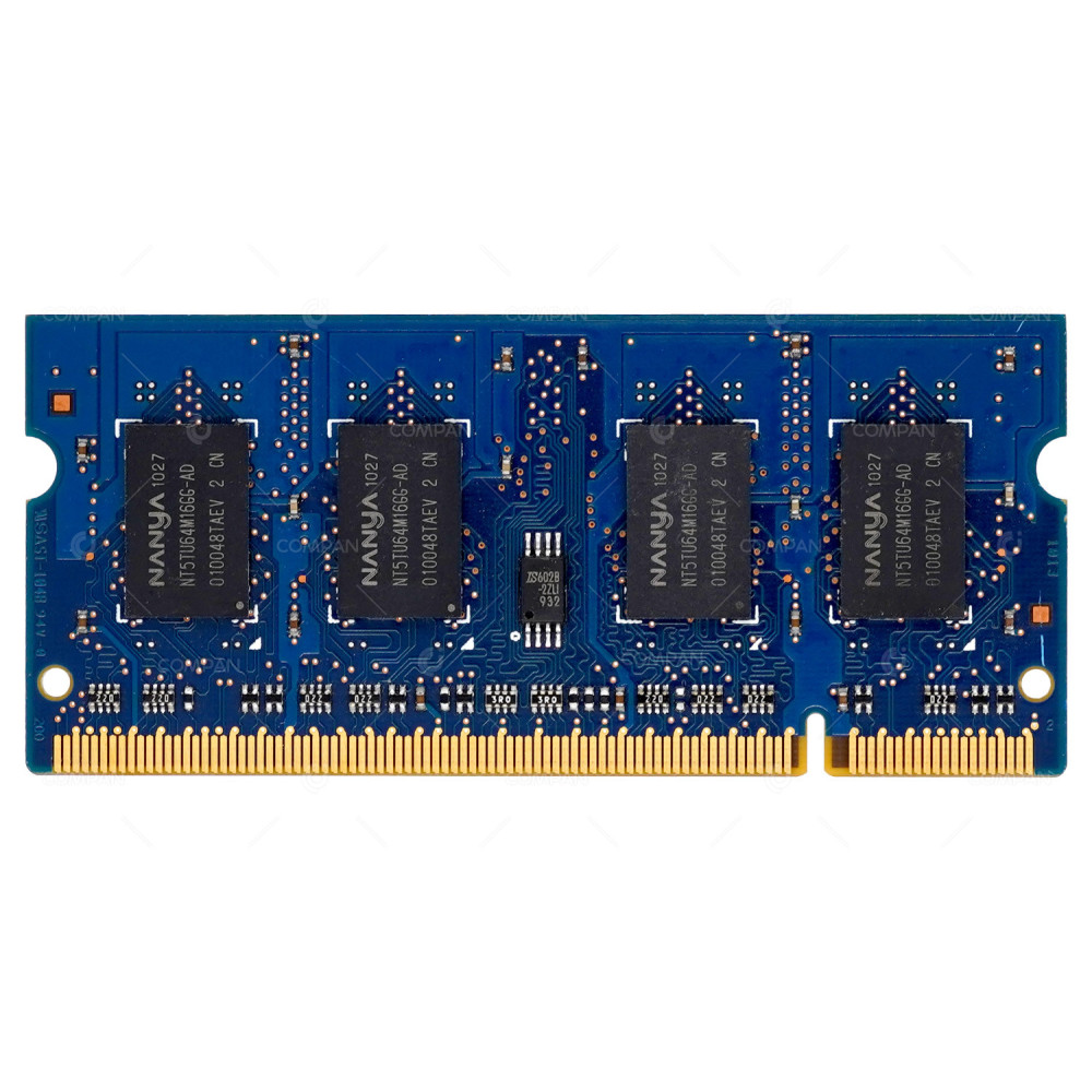 NT1GT64UH8G0FS-AD NANYA 1GB 2RX16 PC2 6400S DDR2 MEMORY FOR LAPTOPS MM1071502E