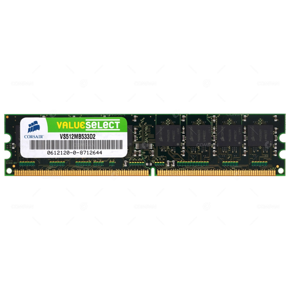 VS512MB533D2 CORSAIR 512MB 1RX8 PC2 4200U 533MHZ SDRAM NO-ECC DDR2 MEMORY -