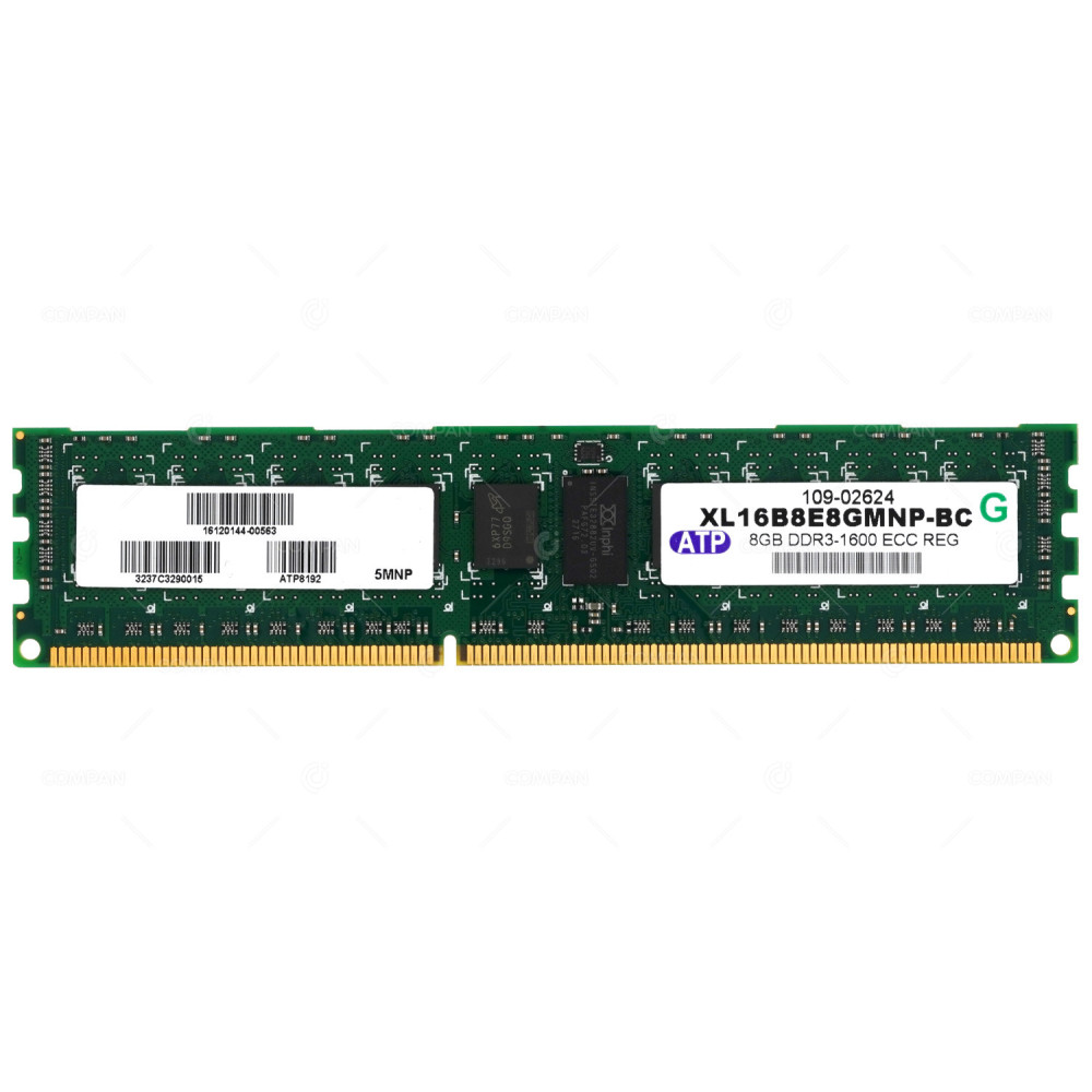 XL16B8E8GMNP-BC ATP 8GB (1X8GB) PC3-12800R 2RX4 SERVER MEMORY 109-02624
