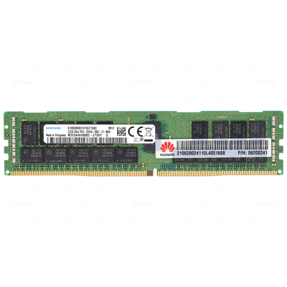 06200241 HUAWEI DDR4 32GB 2RX4 PC4-21333 2666MHZ RDIMM CAS 19-19-19 FOR RH V5